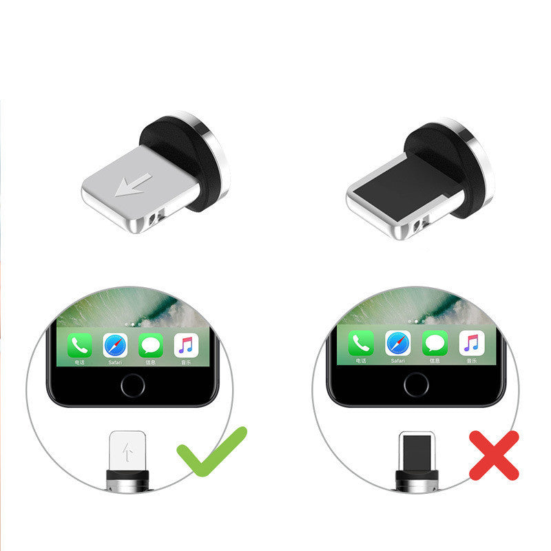 Magnetic LED Charger Cable USB Cable & USB Type-C/ Apple.