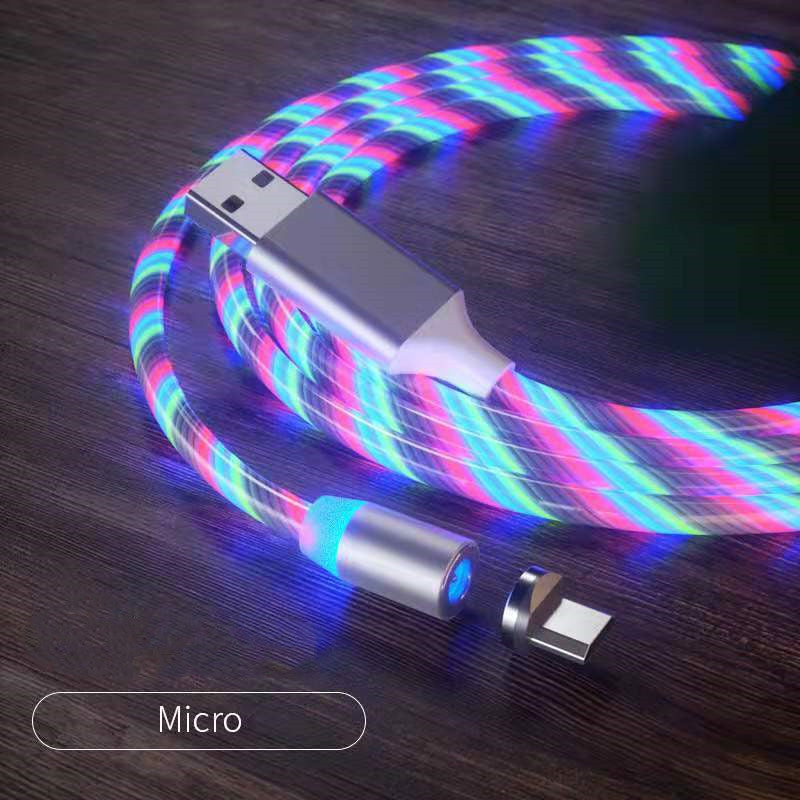 Magnetic LED Flow Charging Cable